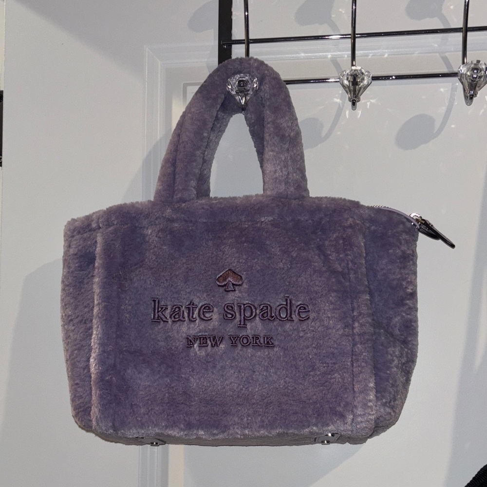 Kate Spade Lavender Faux Fur Tote